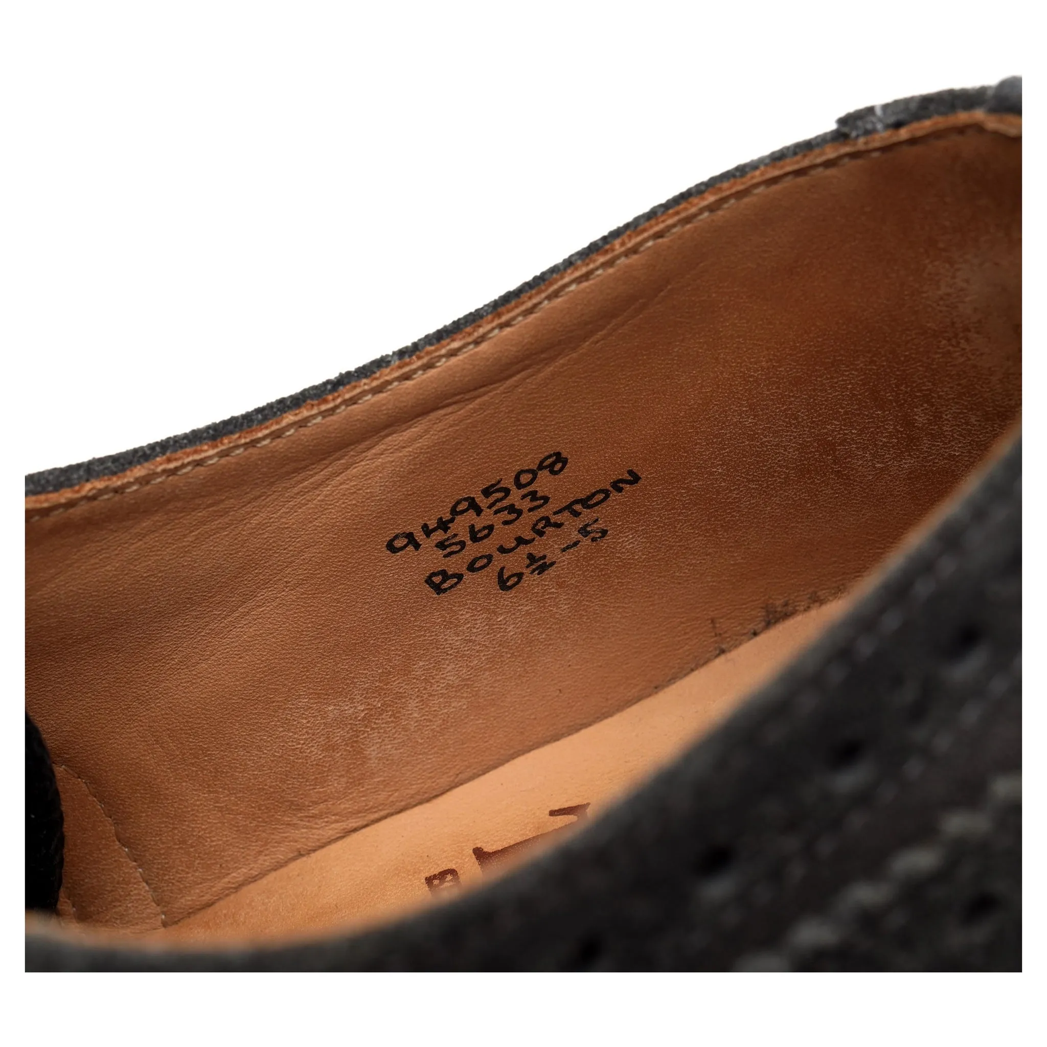 'Bourton' Grey Suede Derby Brogue UK 6.5