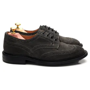 'Bourton' Grey Suede Derby Brogue UK 6.5