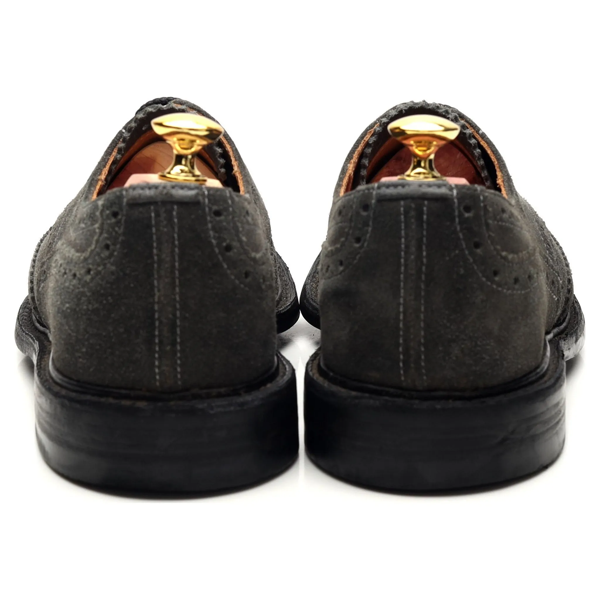 'Bourton' Grey Suede Derby Brogue UK 6.5