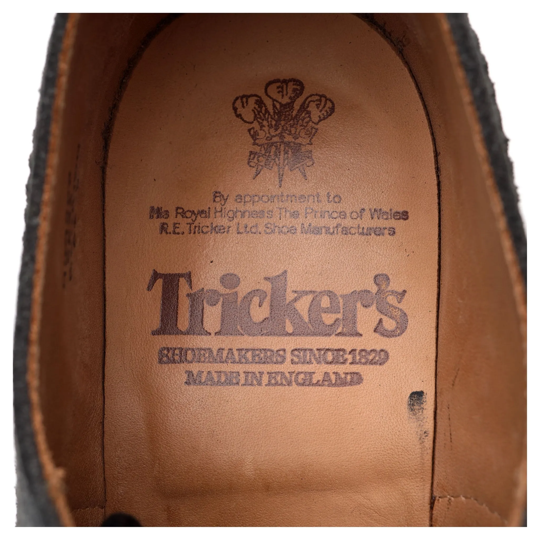 'Bourton' Grey Suede Derby Brogue UK 6.5