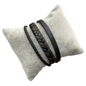 Braided Black and Brown Bracelet