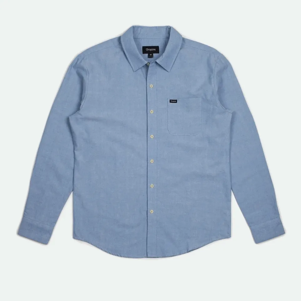 BRIXTON   CHARTER OXFORD LONG SLEEVE SHIRT