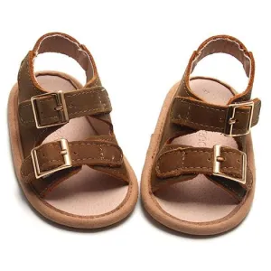 Brown- Summer Sandal - US Size 2-4 - Soft Sole