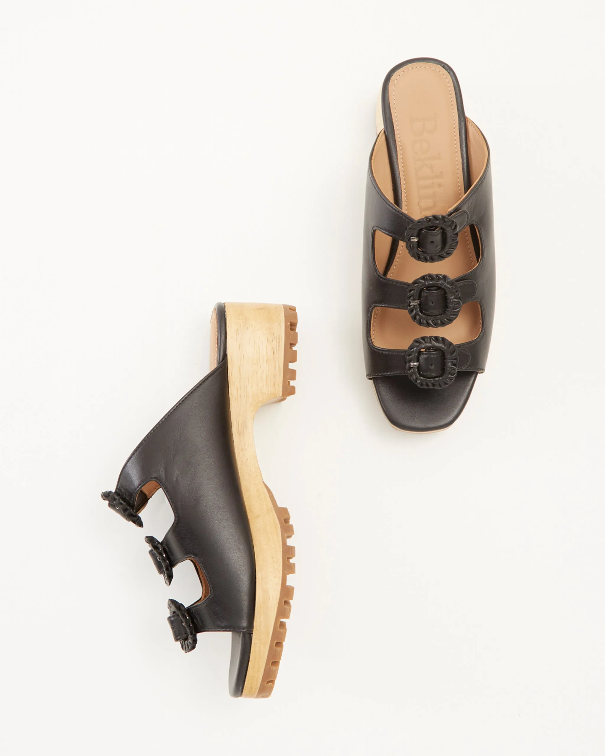 Buckle Clog in Black