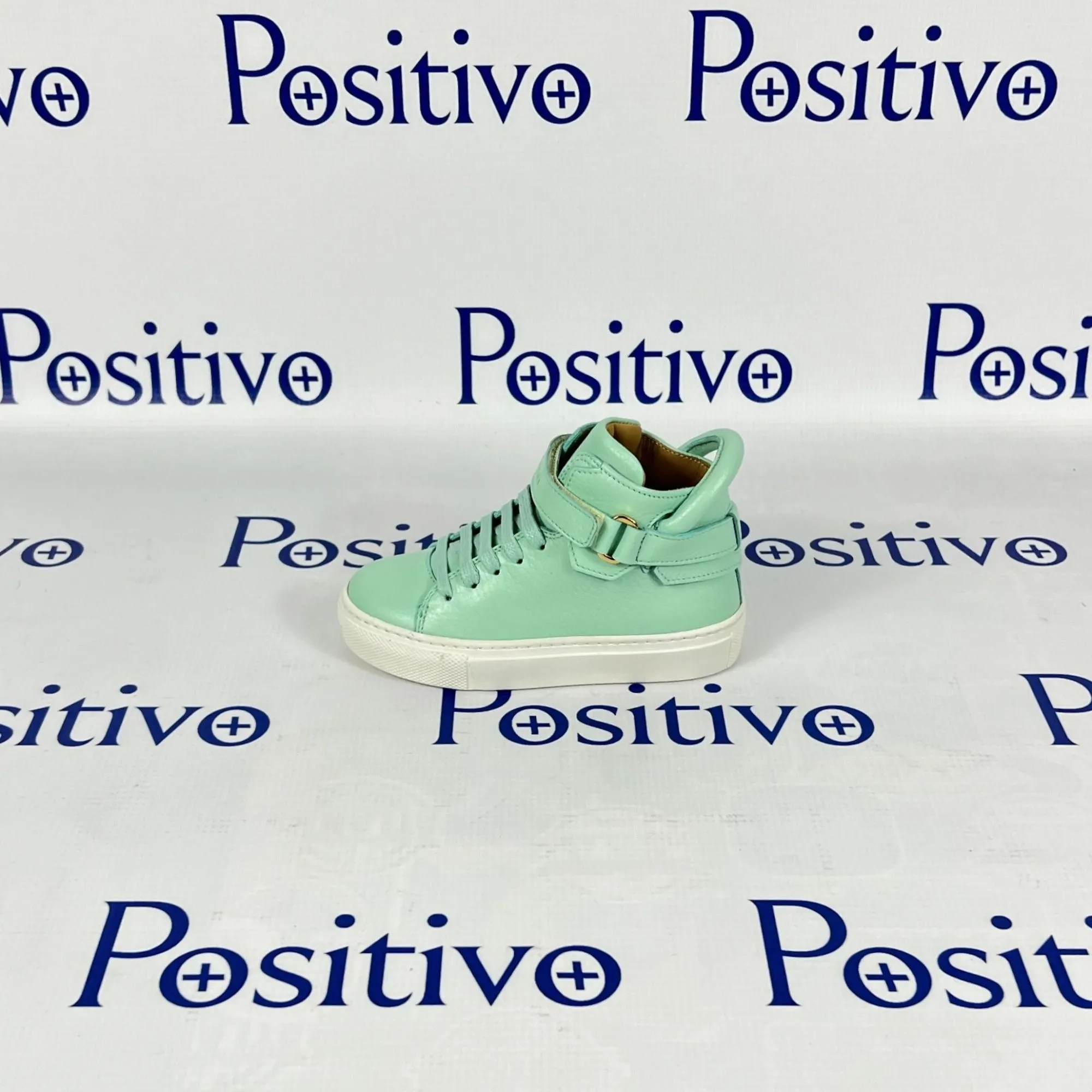 Buscemi 100MM Kid Mint Leather Sneakers