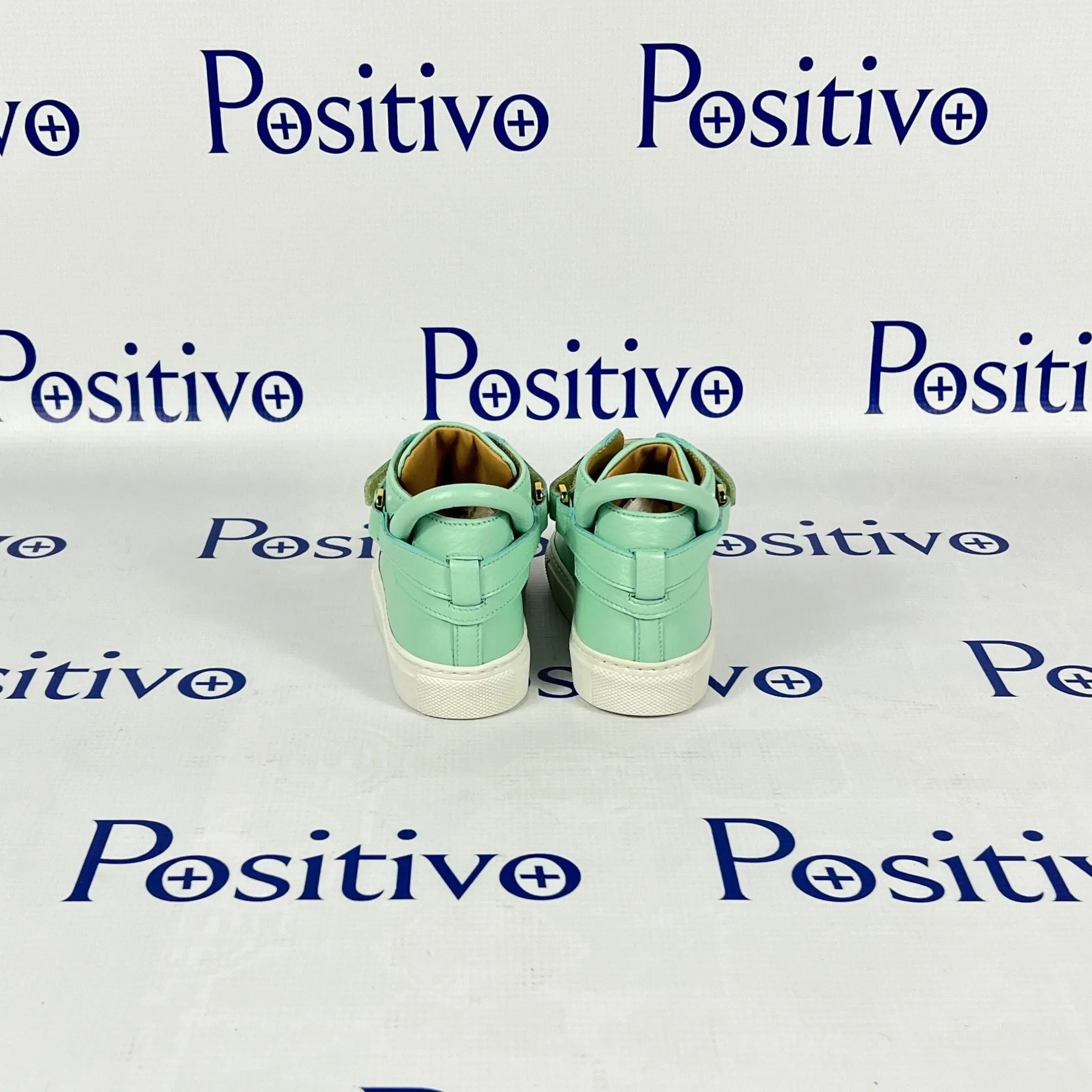 Buscemi 100MM Kid Mint Leather Sneakers