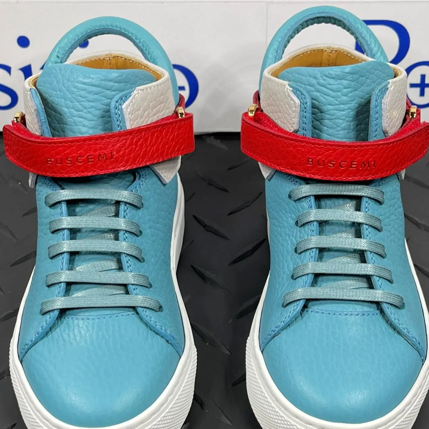 Buscemi 100MM Kid Oxygen Tricolor Leather Sneakers