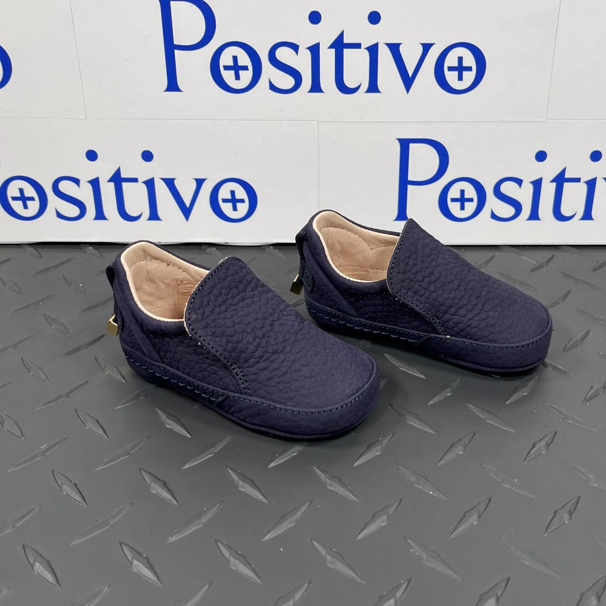 Buscemi 40MM Baby Nubuk Blue Ink Sneakers