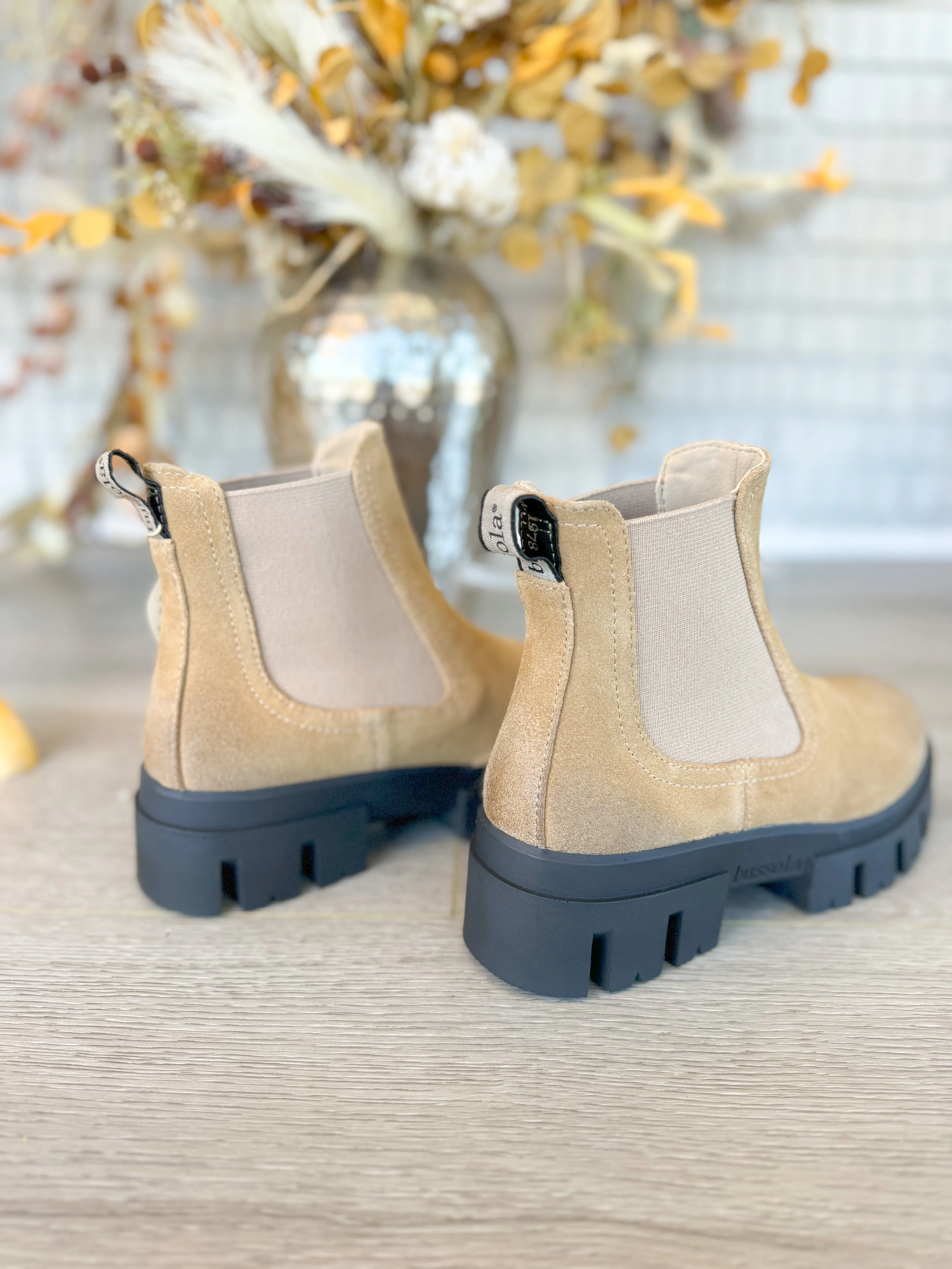 Bussola Cleo Camel Suede Chelsea Boot *Final Sale*