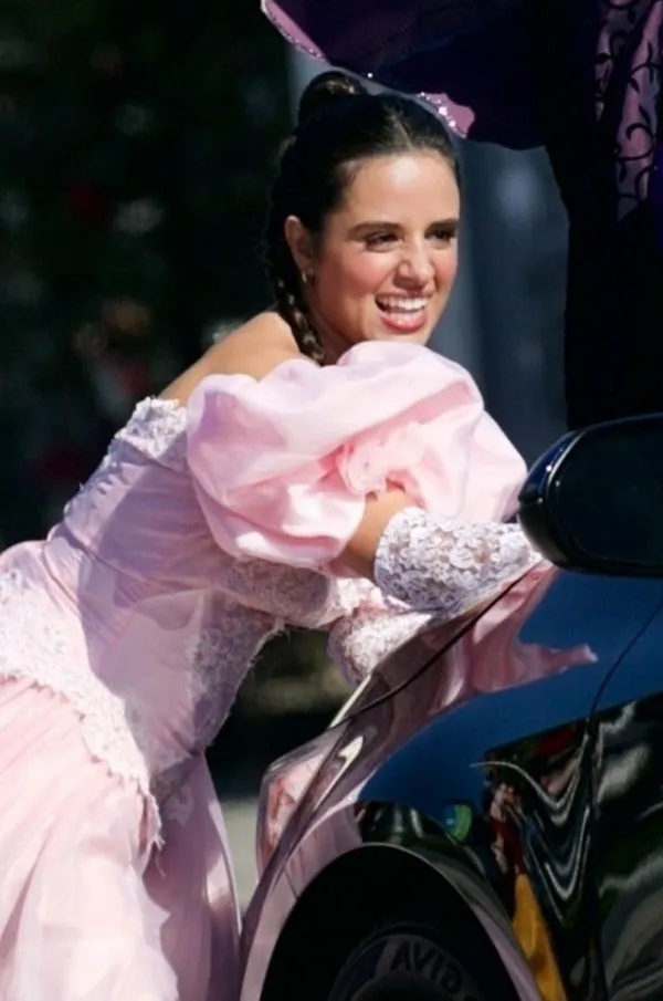 Camila Cabello Pink  Dress  Cinderella Dress Crosswalk Concert with Gloves