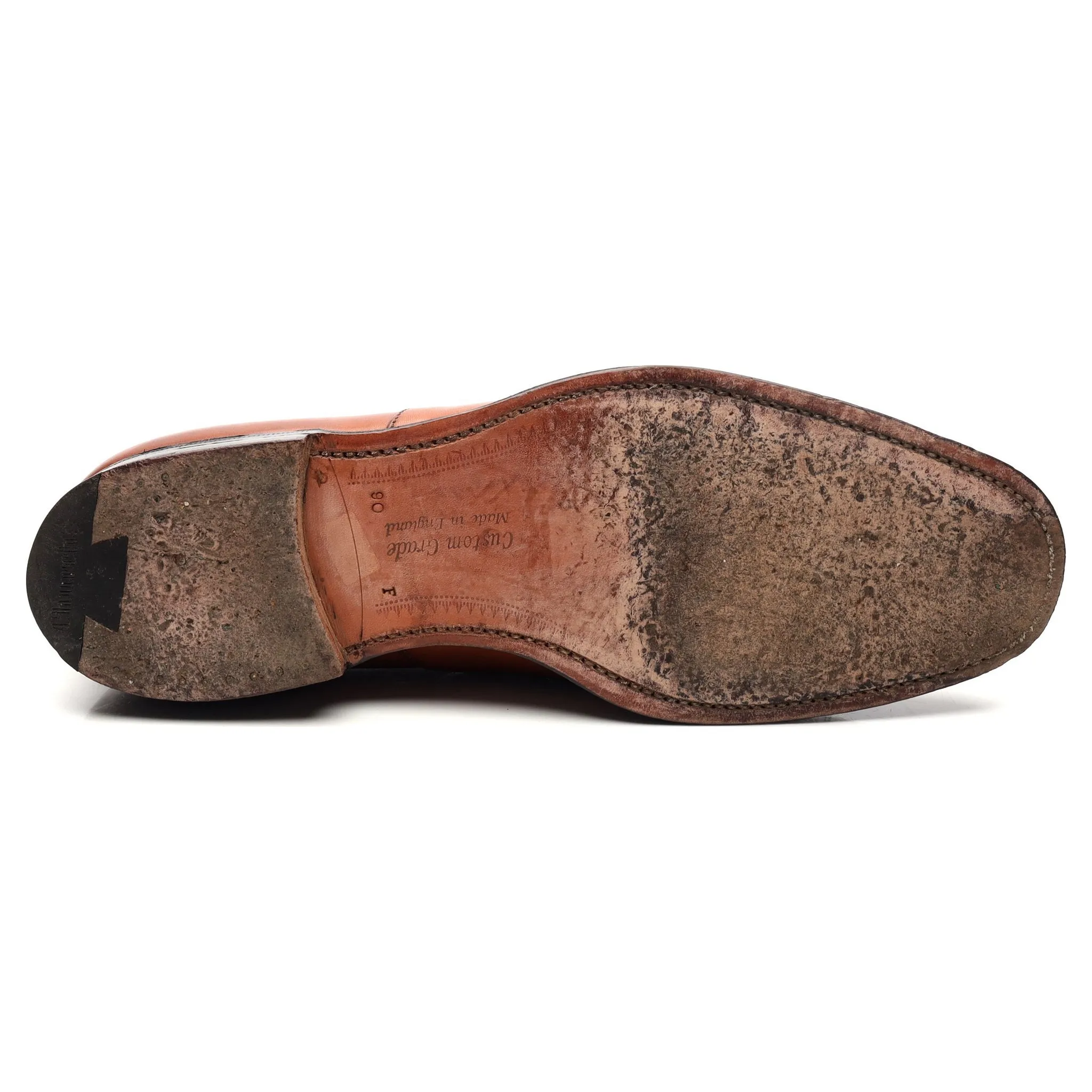 'Canberra' Tan Brown Leather Oxford UK 9 F
