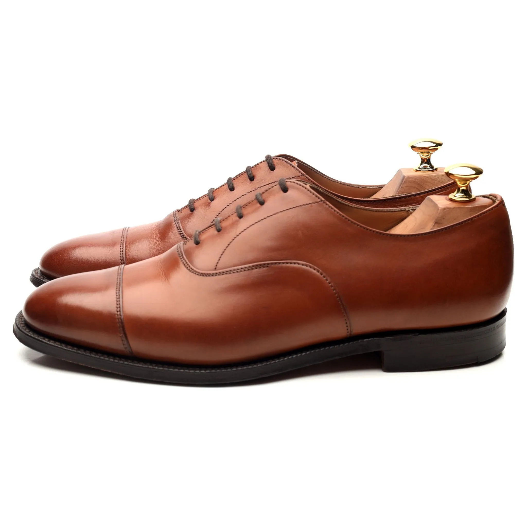 'Canberra' Tan Brown Leather Oxford UK 9 F