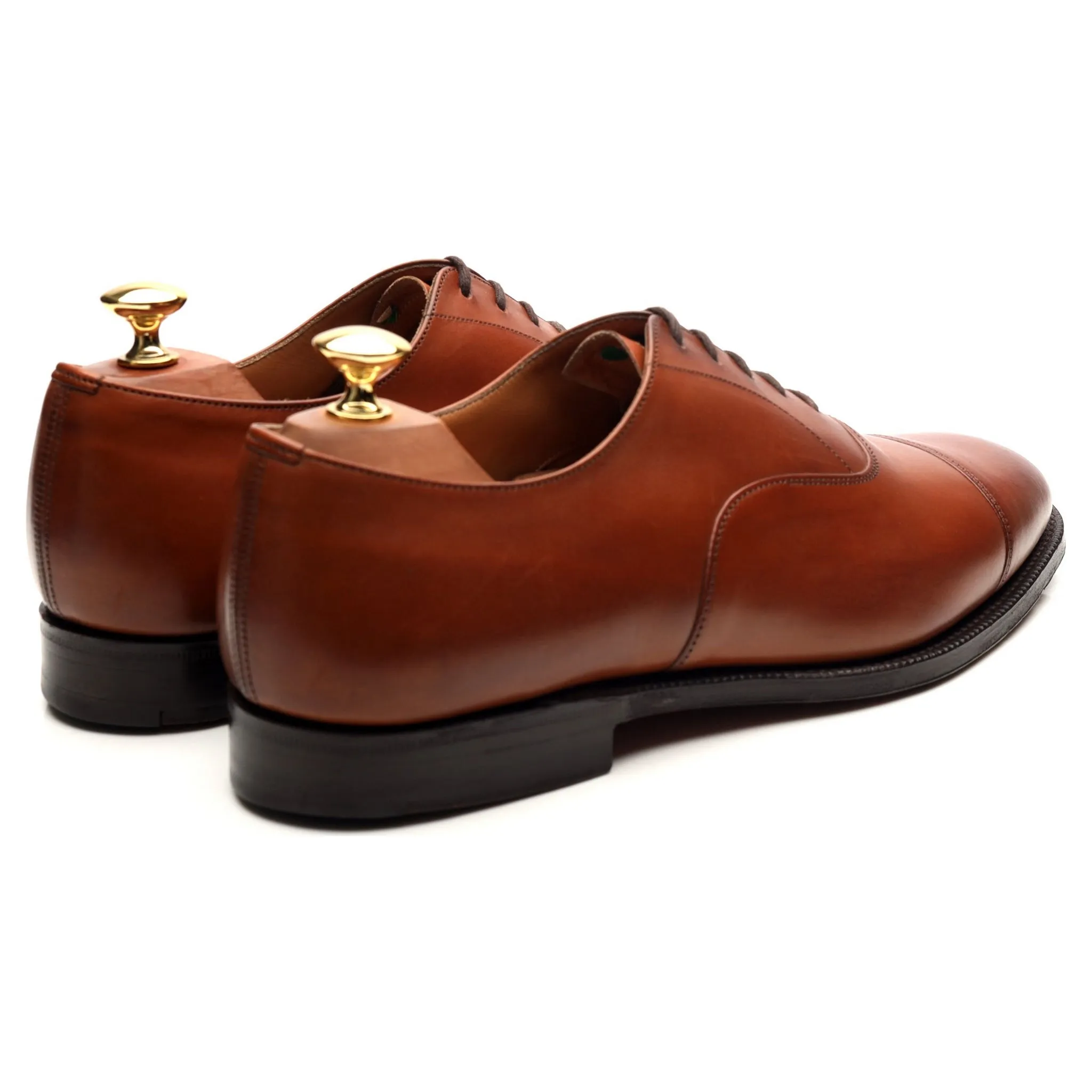 'Canberra' Tan Brown Leather Oxford UK 9 F