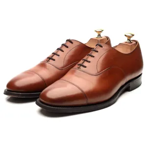 'Canberra' Tan Brown Leather Oxford UK 9 F
