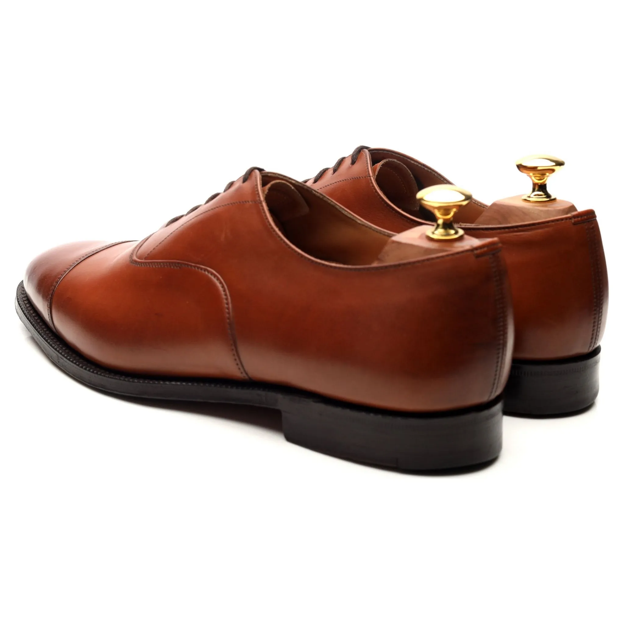 'Canberra' Tan Brown Leather Oxford UK 9 F