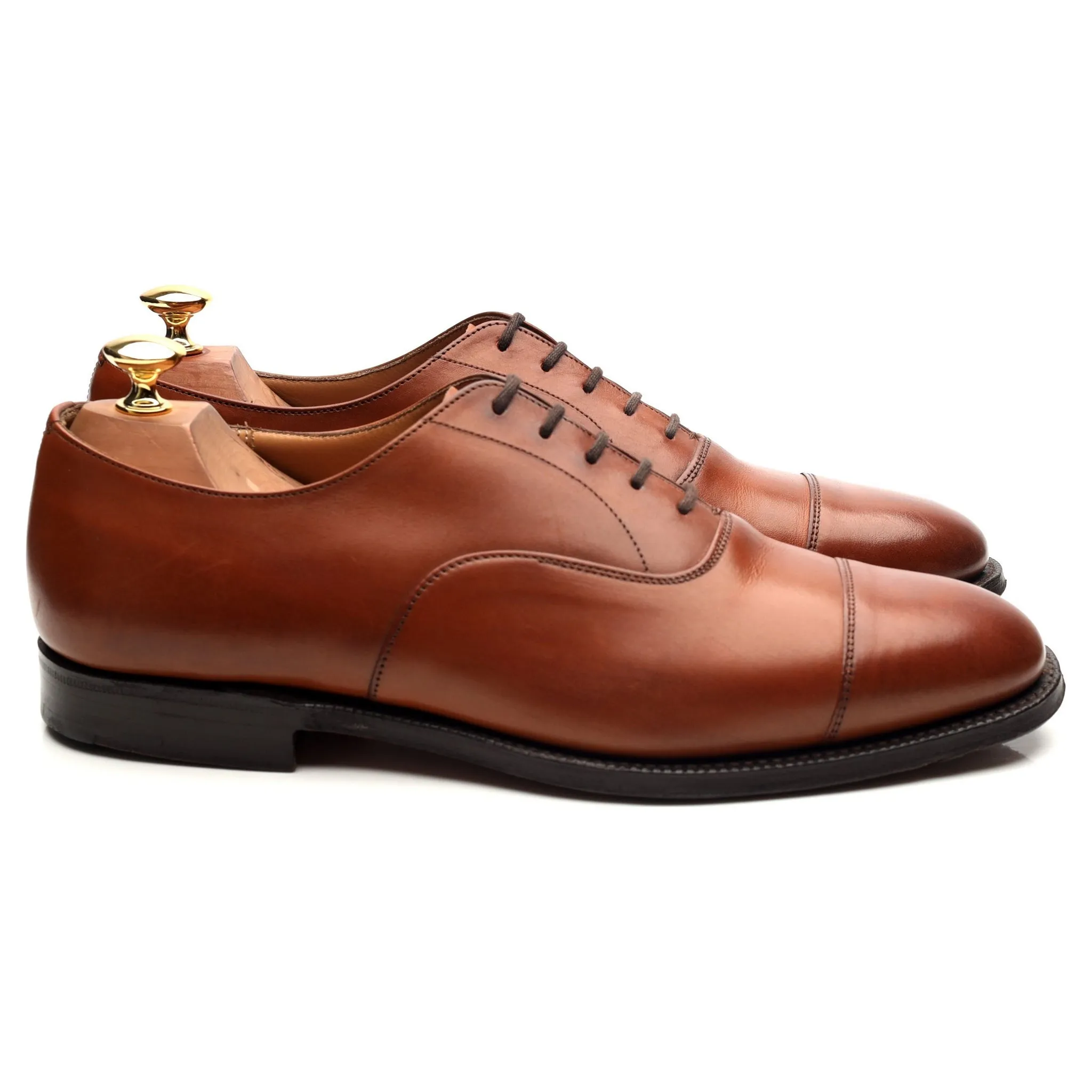 'Canberra' Tan Brown Leather Oxford UK 9 F