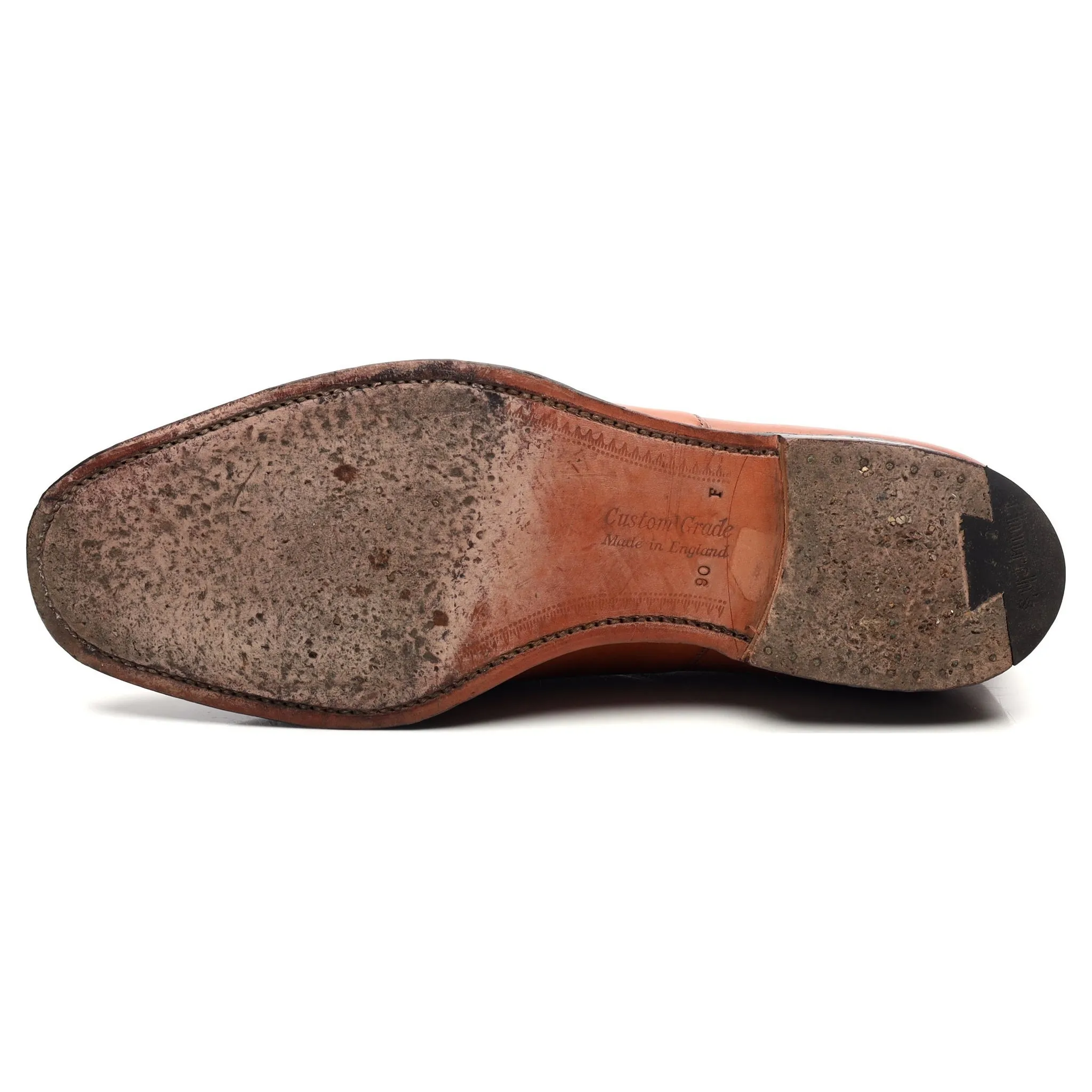 'Canberra' Tan Brown Leather Oxford UK 9 F