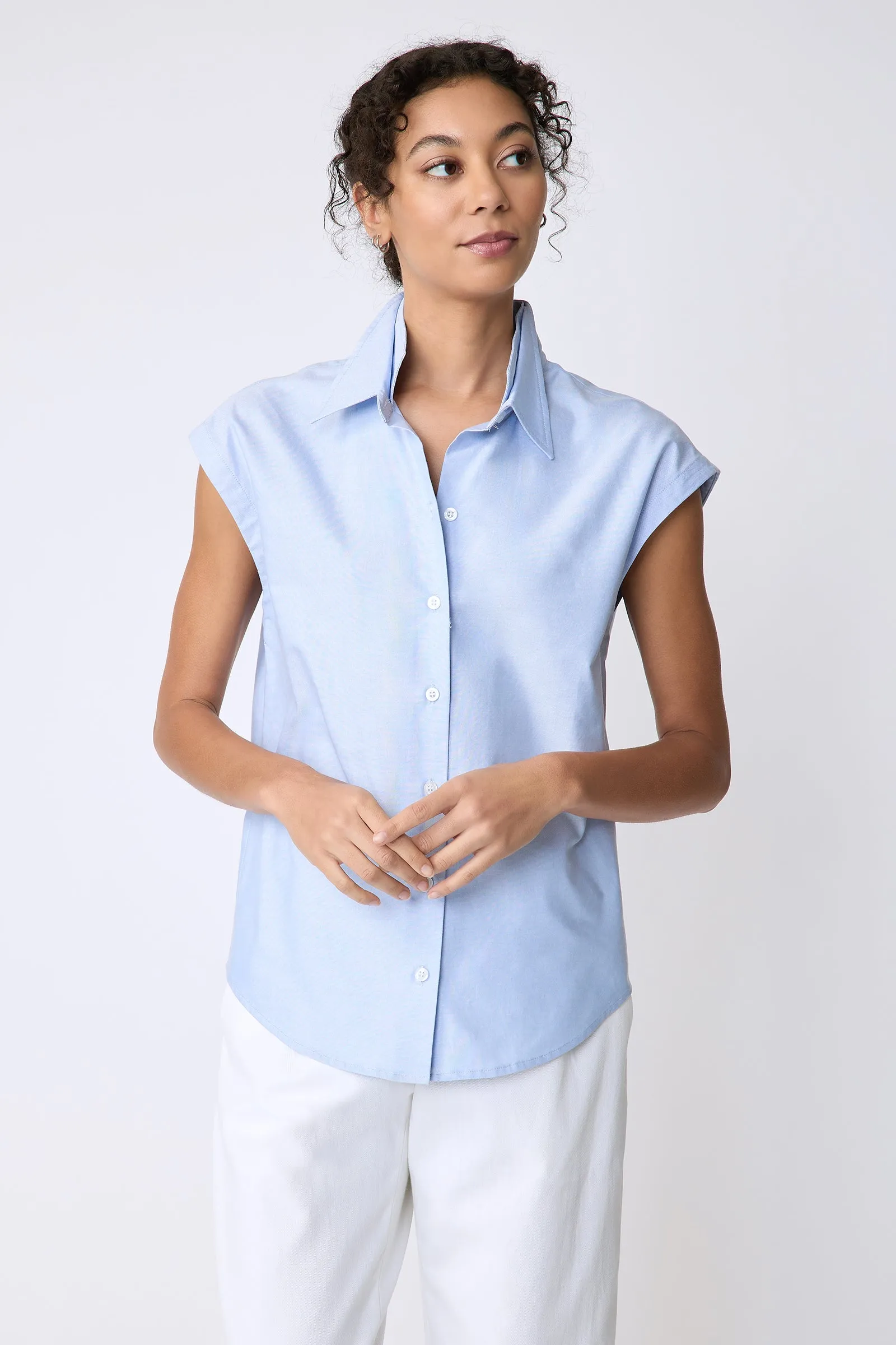 Candice DC Shirt in Blue Oxford