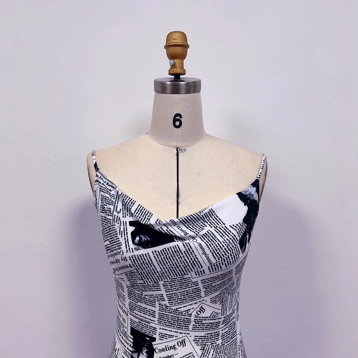 Carrie Bradshaw Newspaper Dress inspired Outfits