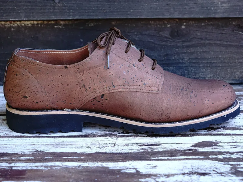 Caucasus Cork Derby Shoes - Brown