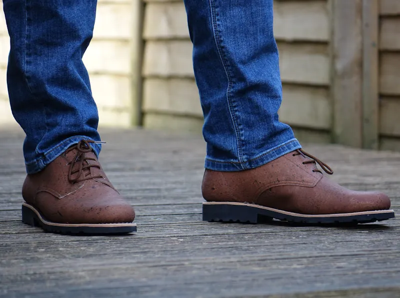 Caucasus Cork Derby Shoes - Brown