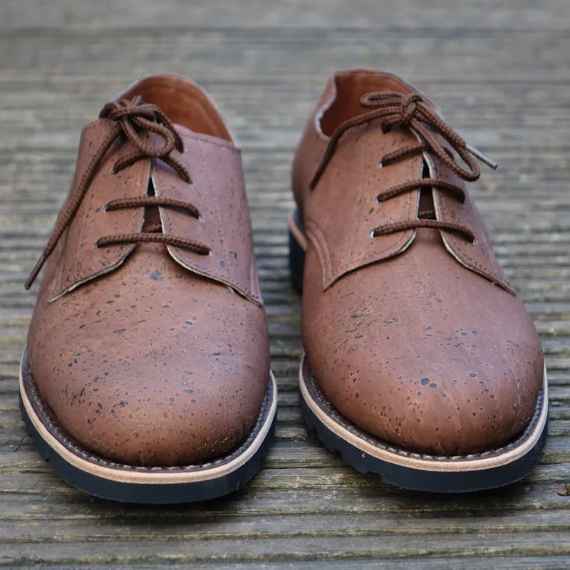 Caucasus Cork Derby Shoes - Brown