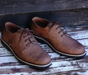 Caucasus Cork Derby Shoes - Brown