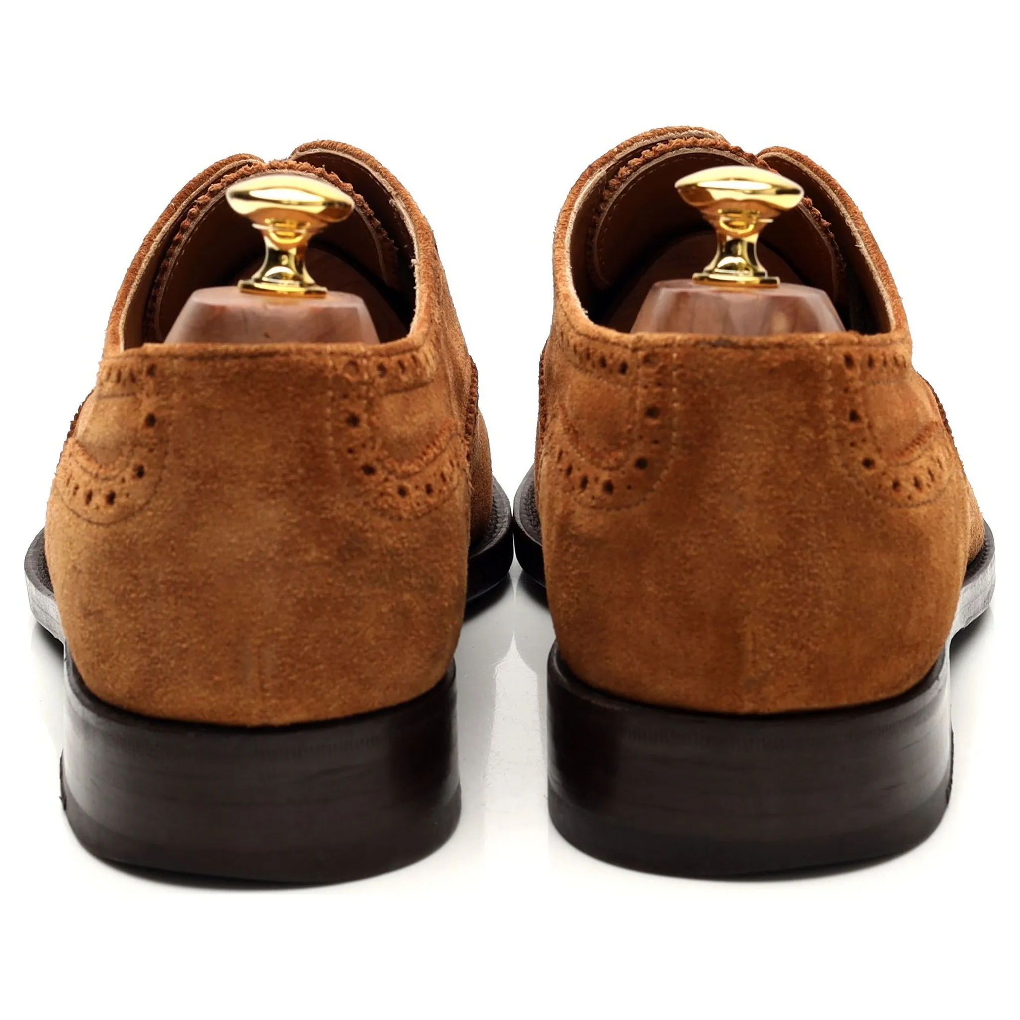 'Cavadent' Tan Brown Suede Oxford Brogue UK 10.5 EU 44.5