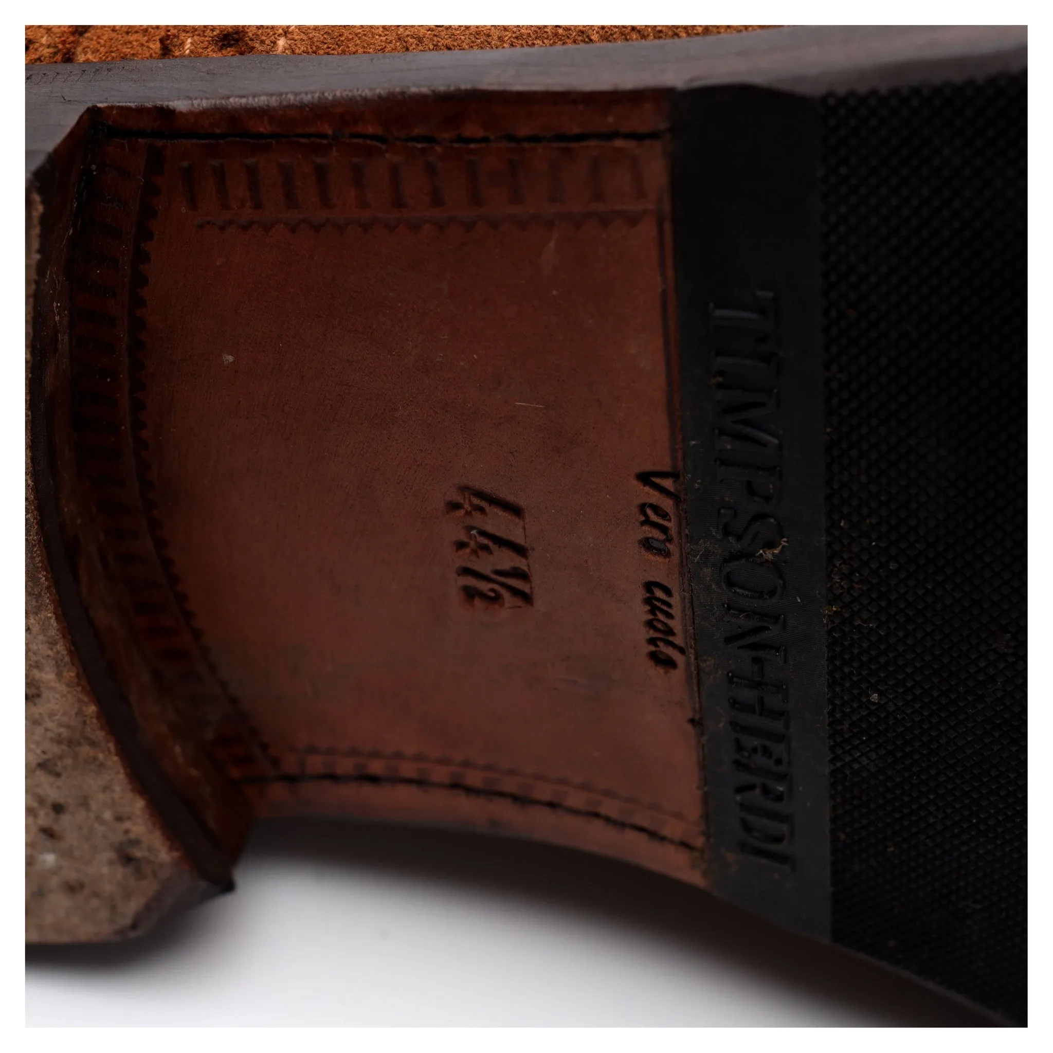 'Cavadent' Tan Brown Suede Oxford Brogue UK 10.5 EU 44.5