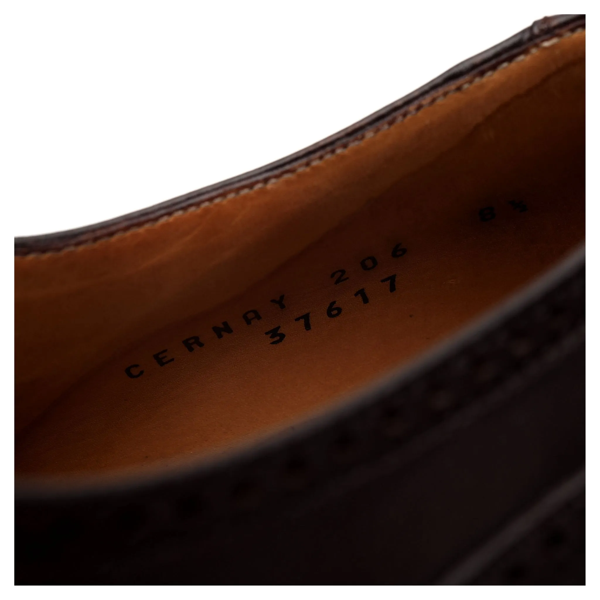 'Cernay' Dark Brown Leather Oxford Brogue UK 8.5 E