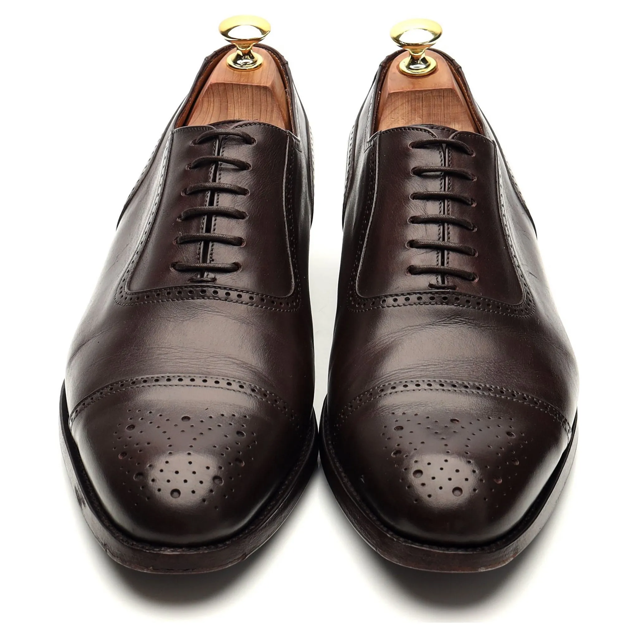 'Cernay' Dark Brown Leather Oxford Brogue UK 8.5 E