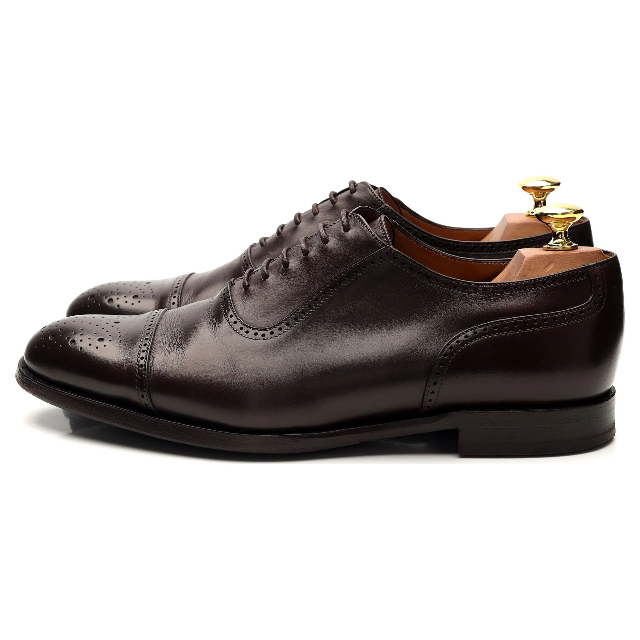 'Cernay' Dark Brown Leather Oxford Brogue UK 8.5 E