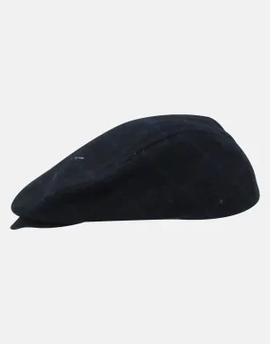 Charles: Blue check flat cap