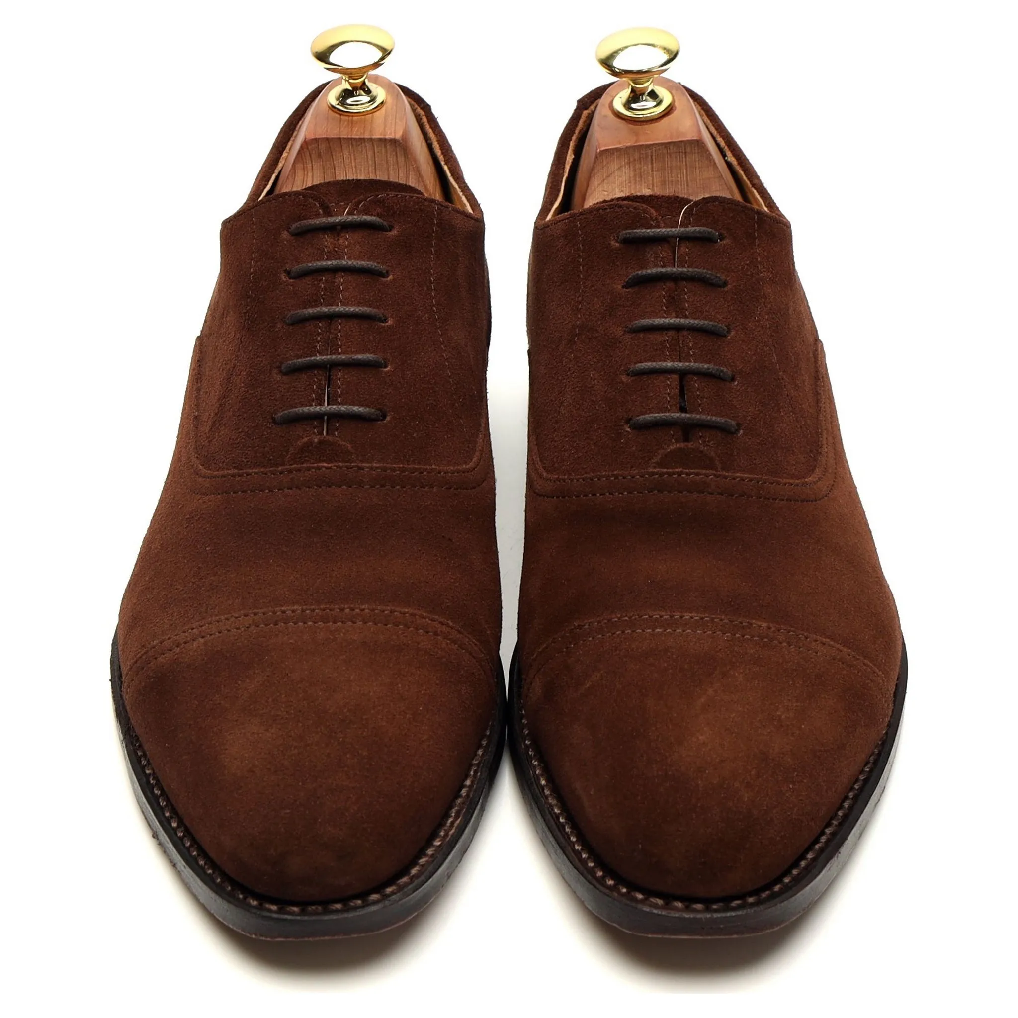 Charles Tyrwhitt Dark Brown Suede Oxford UK 8 F