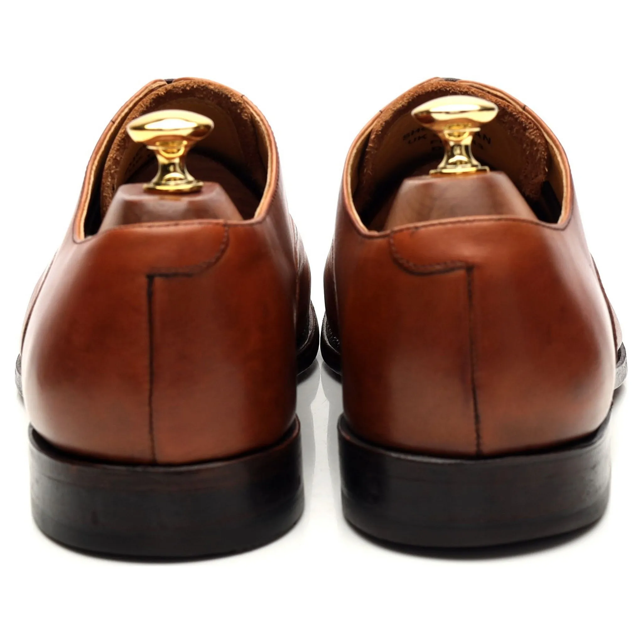 Charles Tyrwhitt Tan Brown Leather Oxford UK 9 F