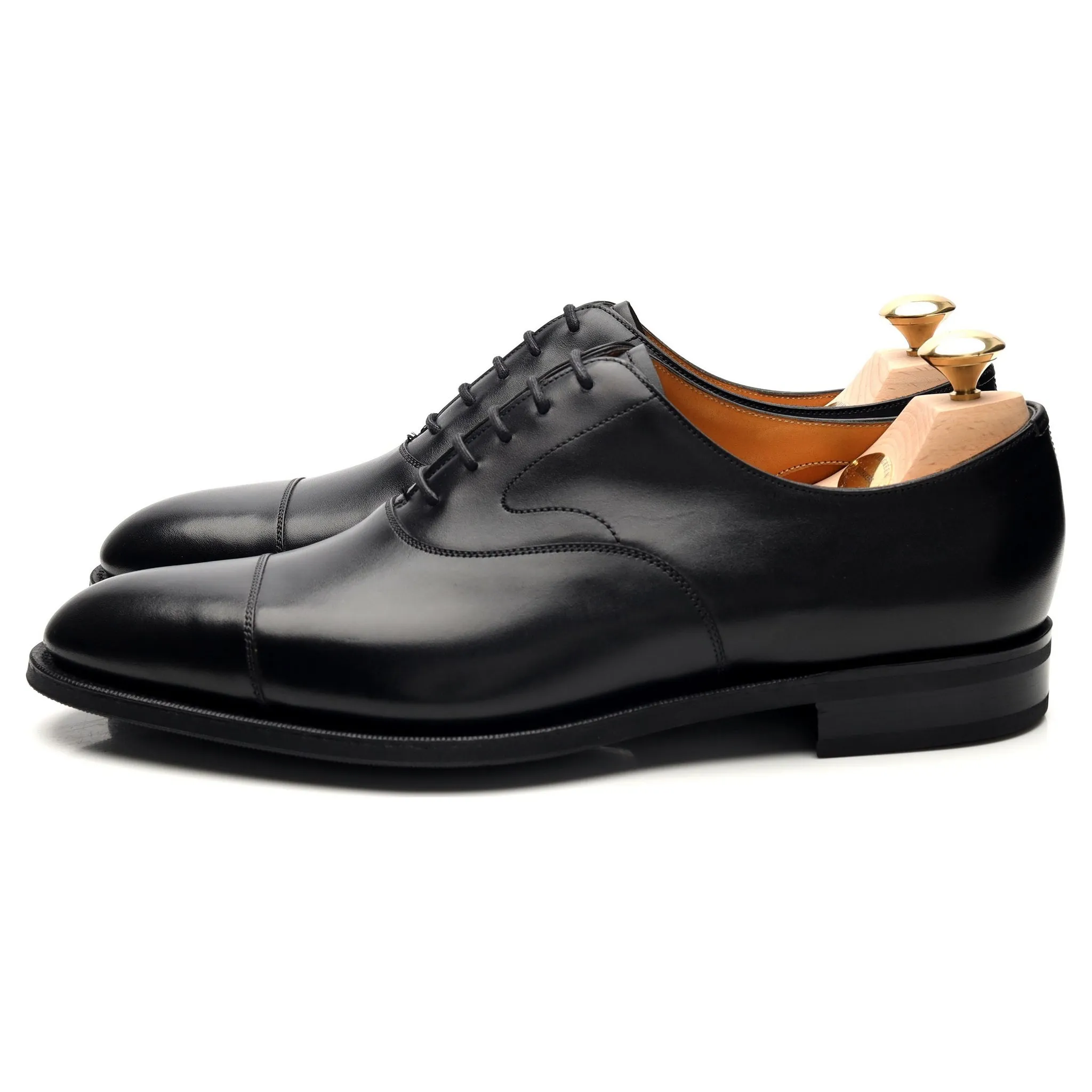 'Chelsea' Black Leather Oxford UK 8.5 E