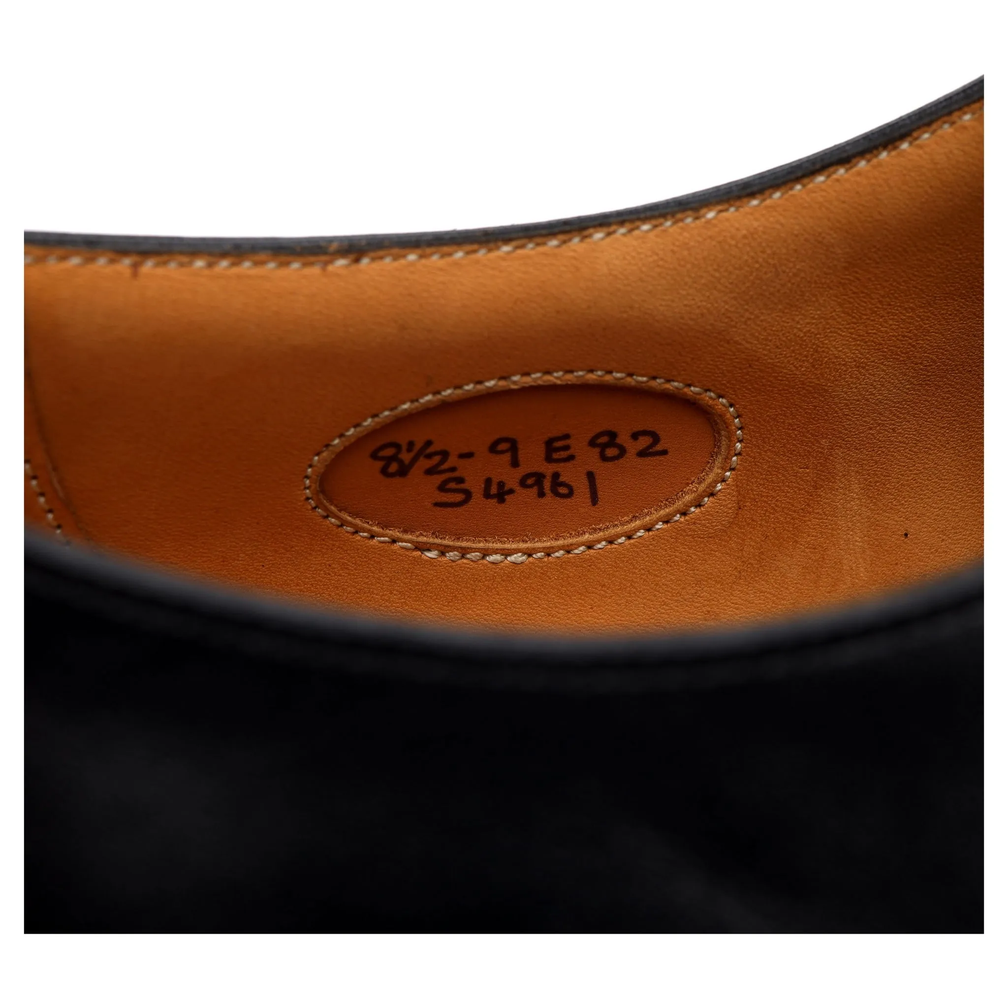 'Chelsea' Black Leather Oxford UK 8.5 E