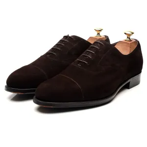 'Chelsea' Dark Brown Suede Oxford UK 9 E