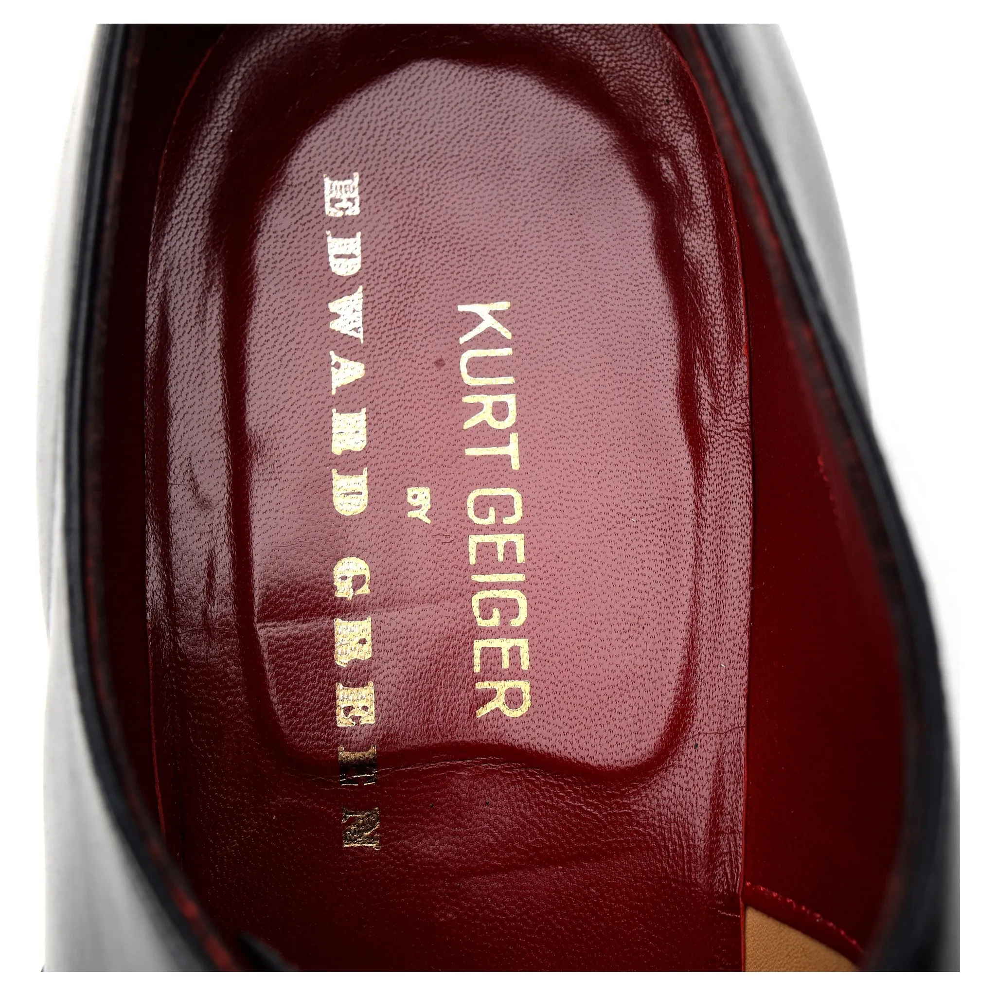 'Chelsea' Navy Blue Leather Oxford UK 12 E