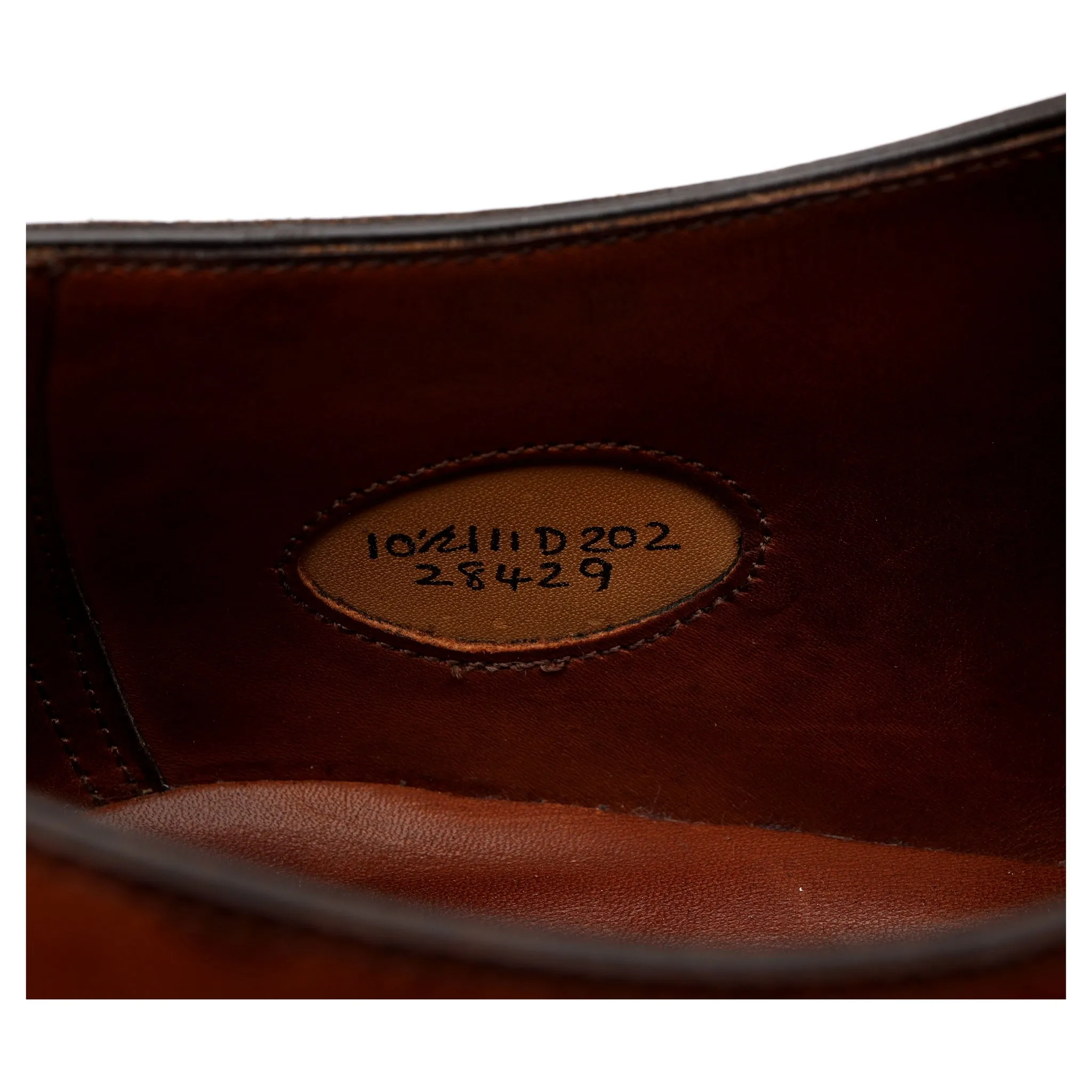 'Chelsea' Tan Brown Leather Oxford UK 10.5 D