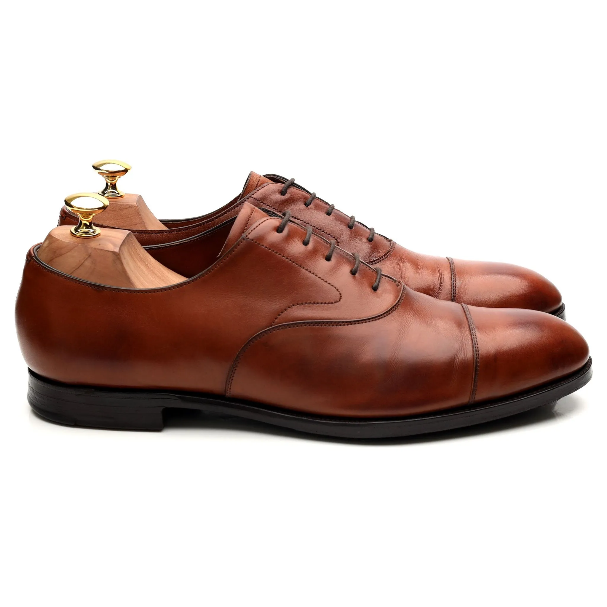 'Chelsea' Tan Brown Leather Oxford UK 10.5 D