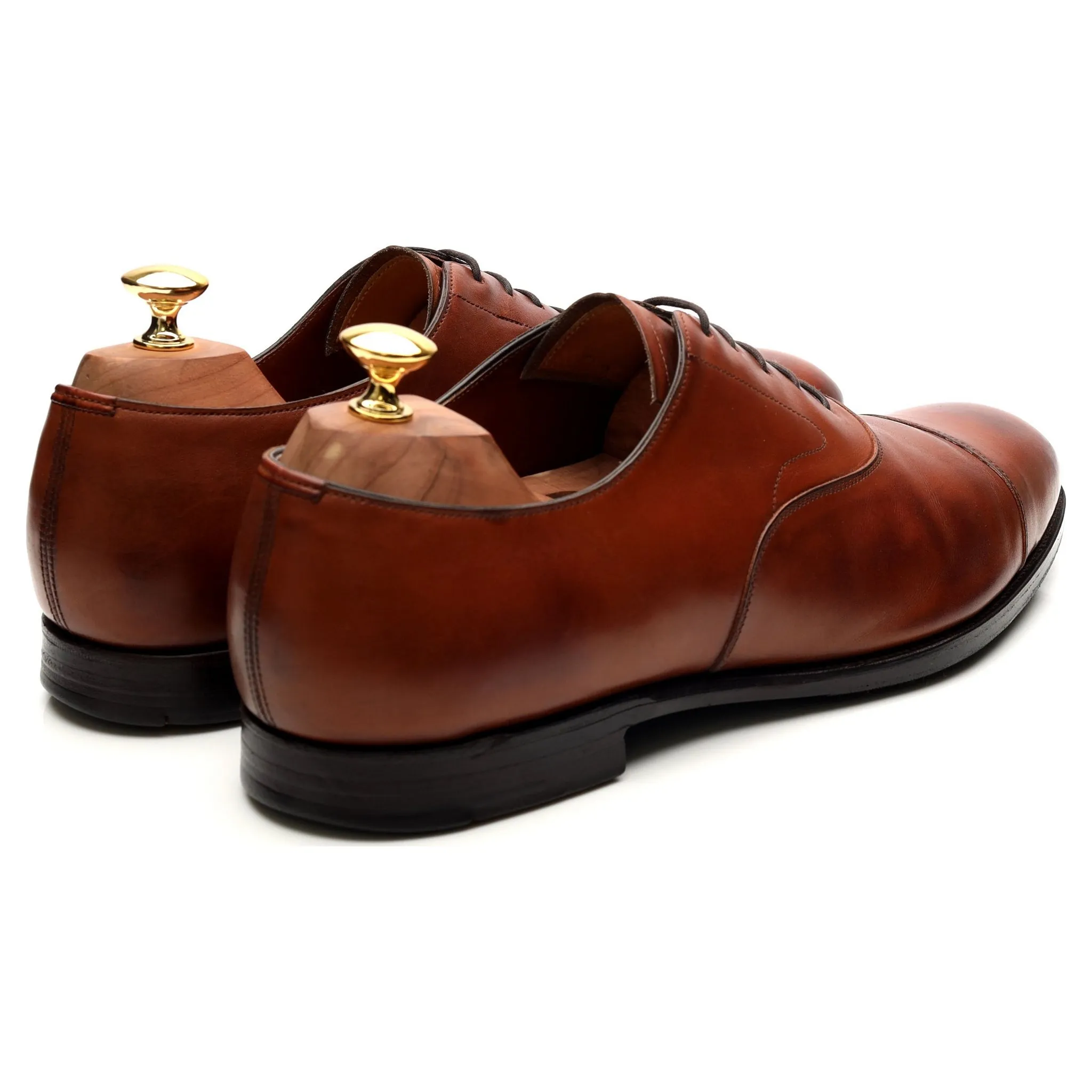 'Chelsea' Tan Brown Leather Oxford UK 10.5 D