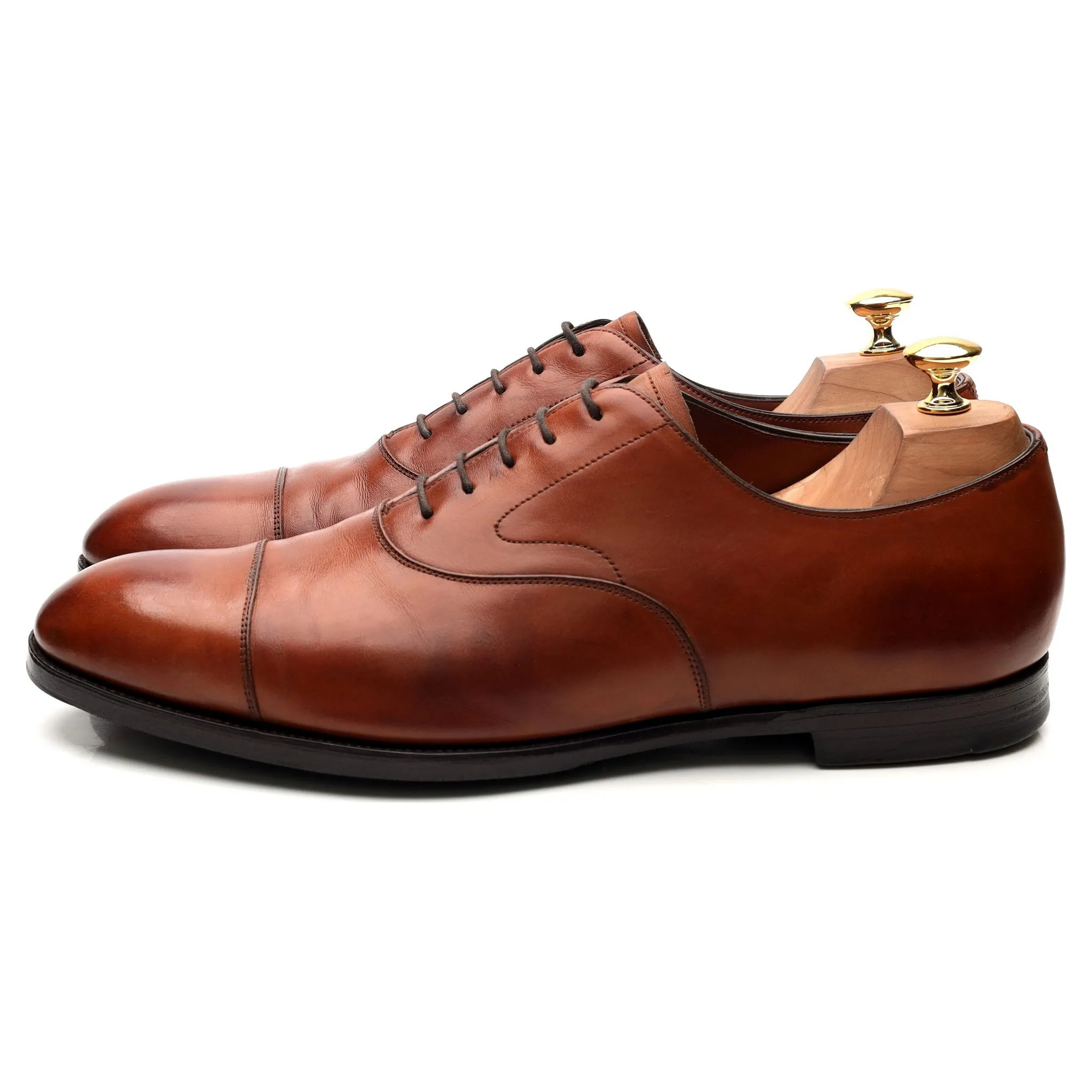 'Chelsea' Tan Brown Leather Oxford UK 10.5 D
