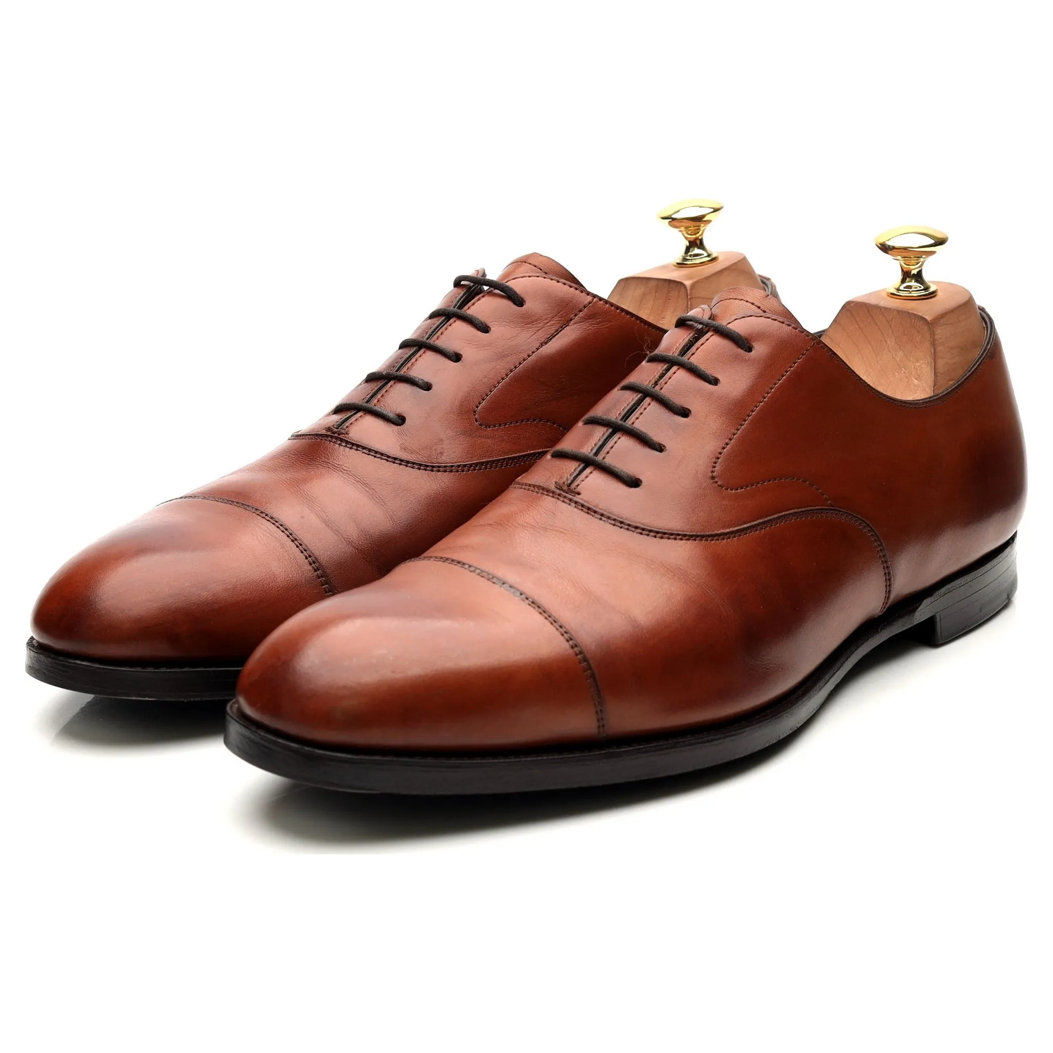 'Chelsea' Tan Brown Leather Oxford UK 10.5 D