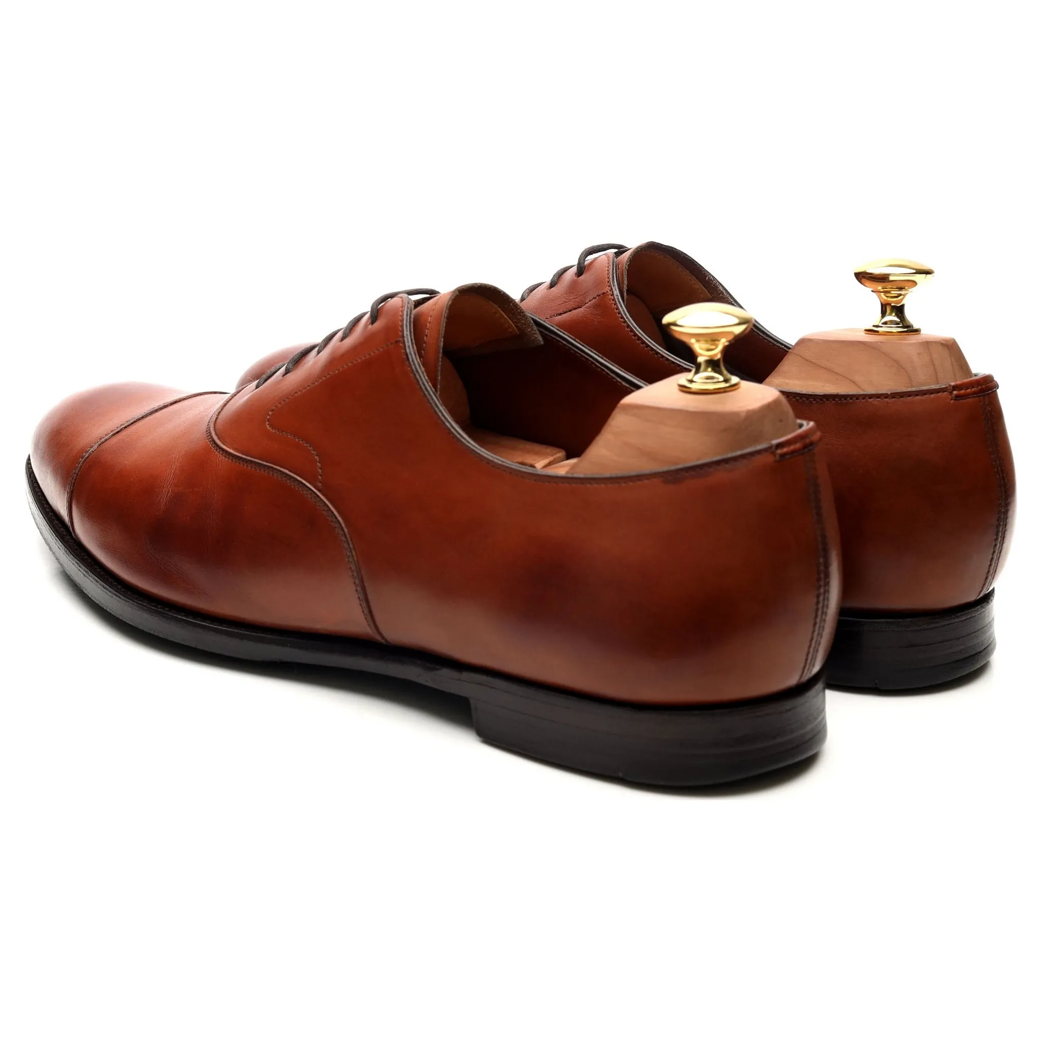 'Chelsea' Tan Brown Leather Oxford UK 10.5 D