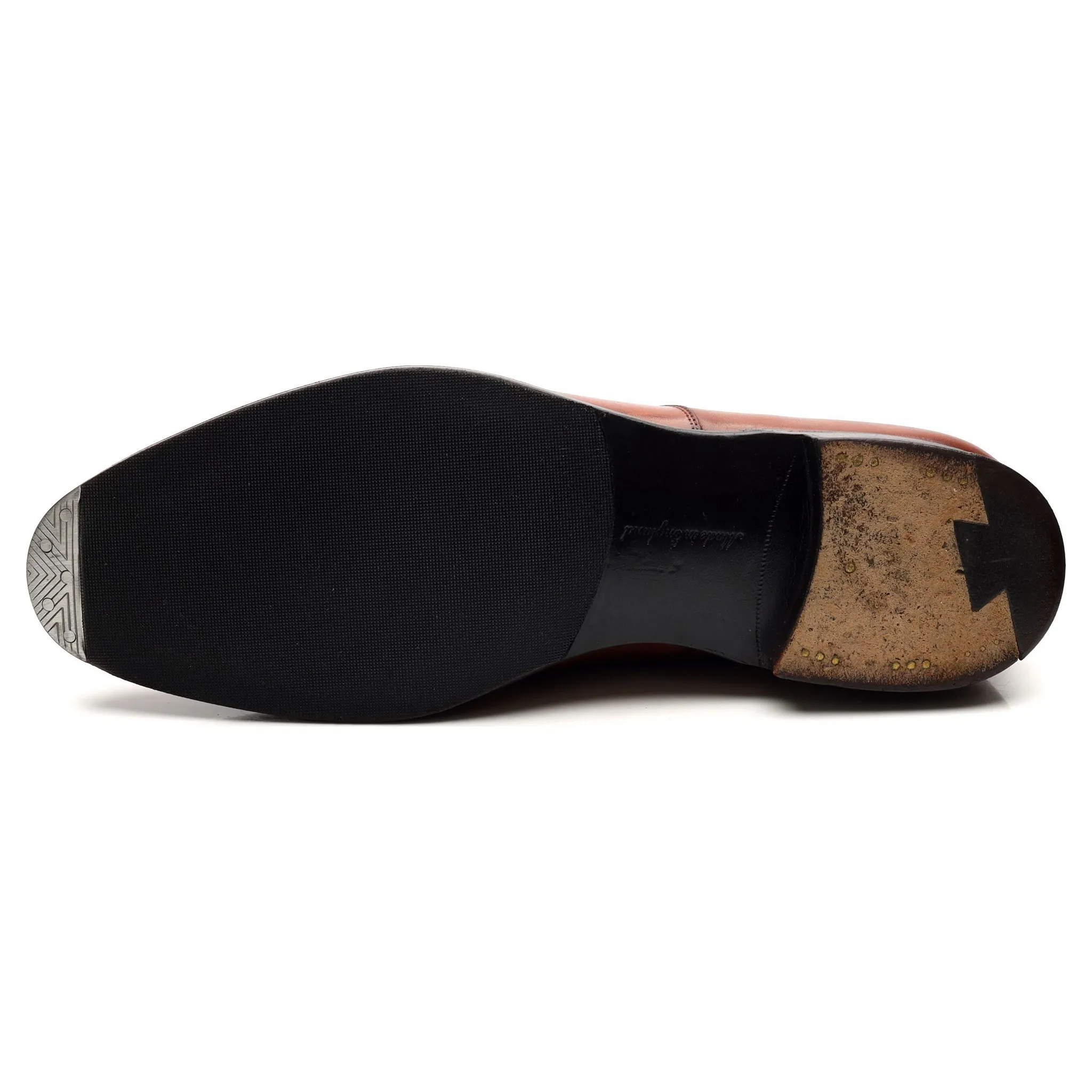 'Chelsea' Tan Brown Leather Oxford UK 10.5 D