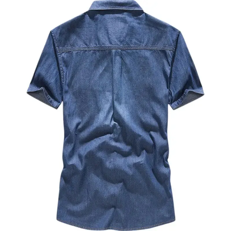 Chemise bleue militaire