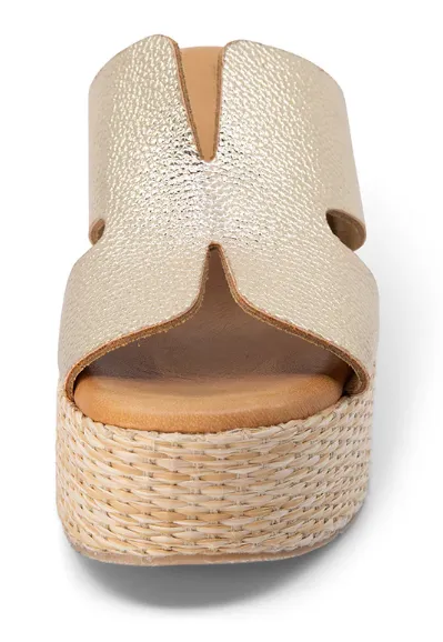 Chocolat Blu Jamie Gold Slides