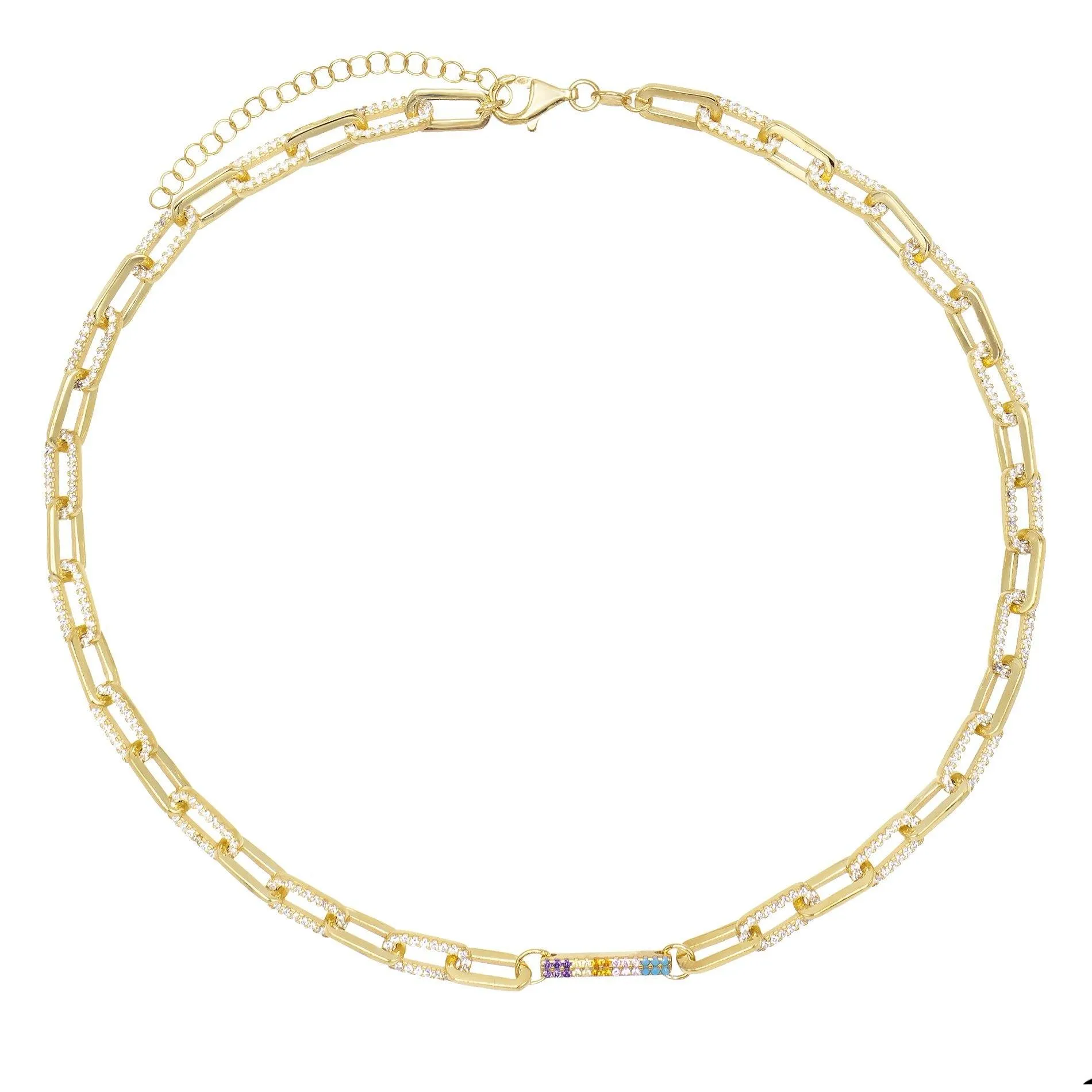 Chunky Bar Chain Necklace