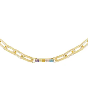 Chunky Bar Chain Necklace
